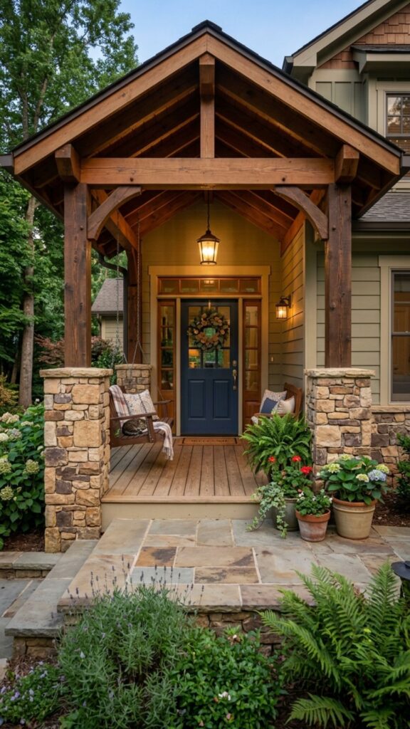 2. Natural Stone Columns