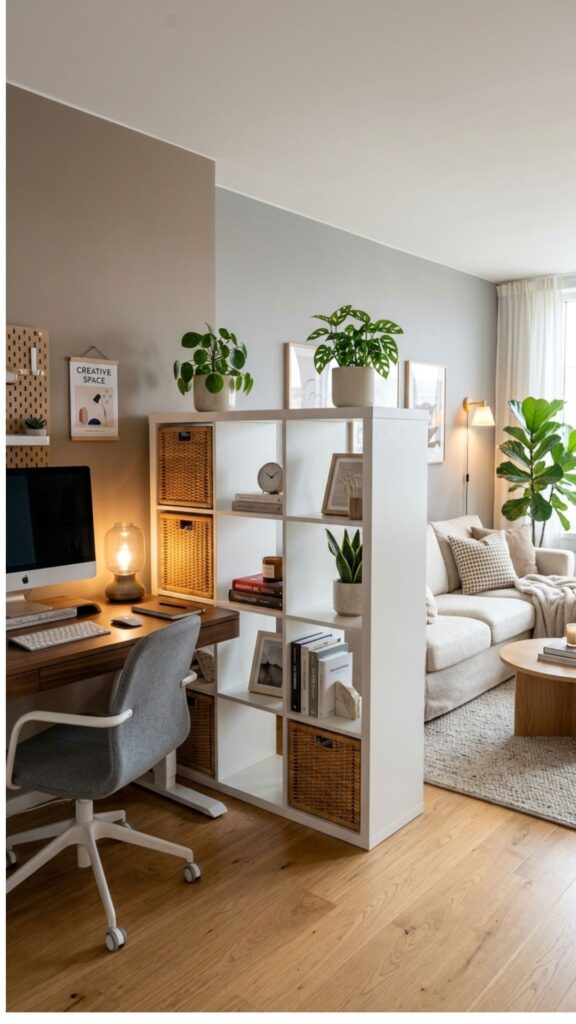 2. Turn a KALLAX Unit Into an Office Divider
