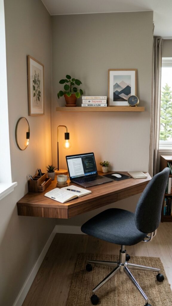 2. Turn an Empty Corner Into a Compact Office
