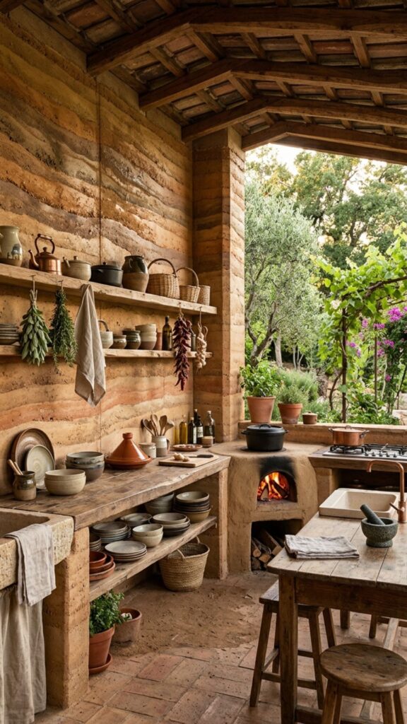 2. Use Rammed Earth and Adobe Walls