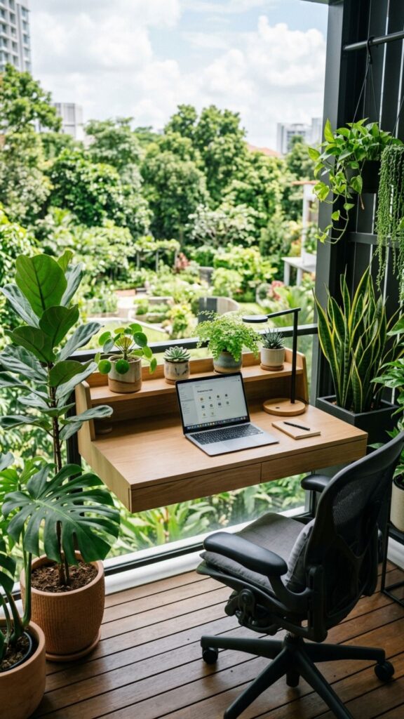 20. Build a Custom Elevated Table Into an Alcove
