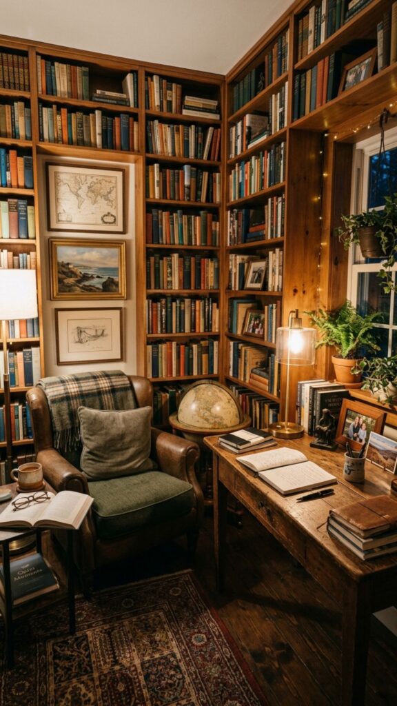 20. Build a Home Office That Feels Like Your Personal Library