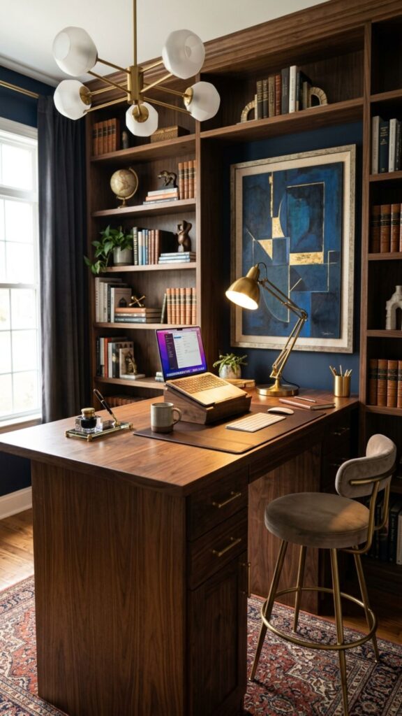 20. Create a Luxury High Desk Workspace