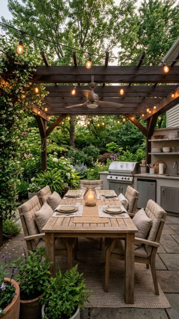 20. Create a Shaded Dining Space Nearby