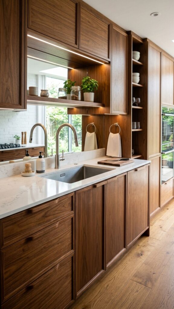 20. Custom Cabinets Designed Around Your Sink