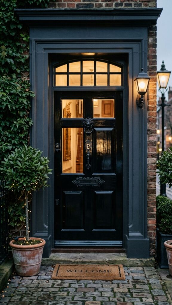 20. Dark Painted Door and Trim