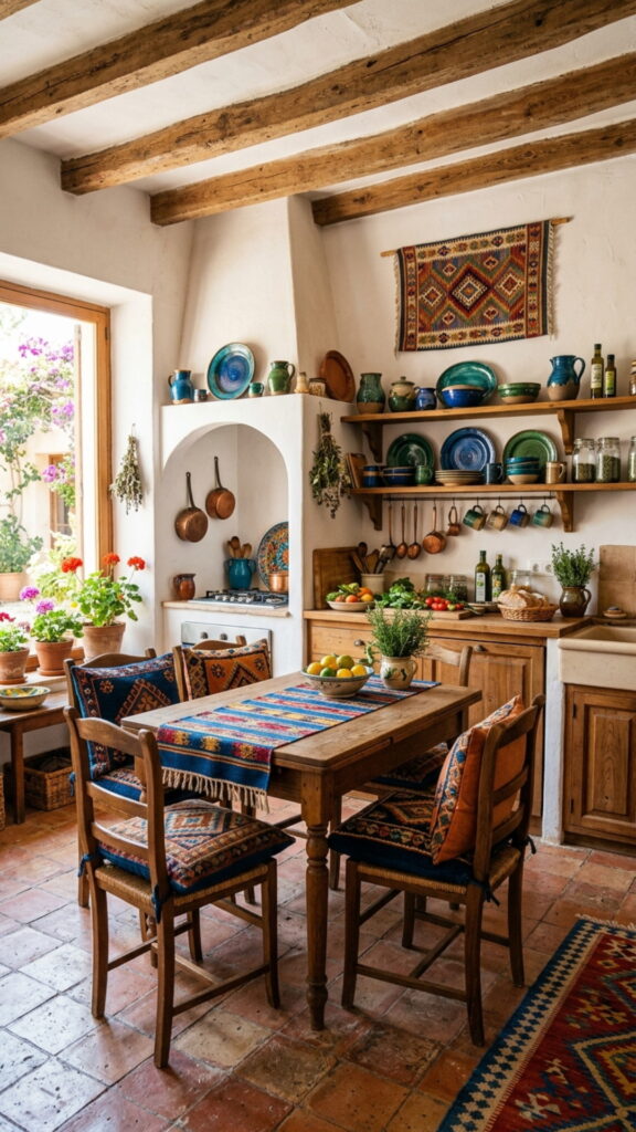 20. Finish With Textiles and Pottery