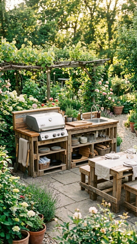 20. Full Modular Pallet Kitchen Setup