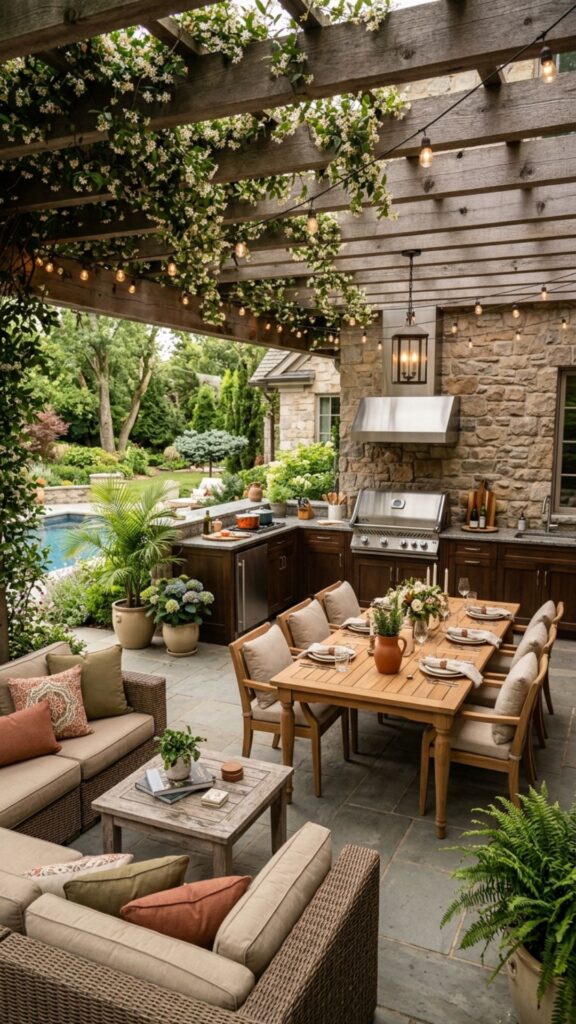 20. Full Outdoor Kitchen and Dining Suite