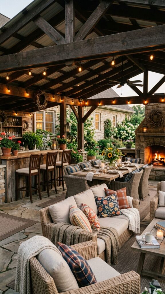 20. Layer in Comfortable, Weatherproof Seating