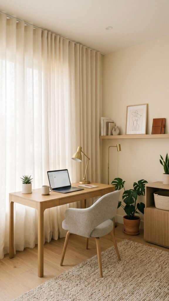 20. Match Curtains to the Wall Color