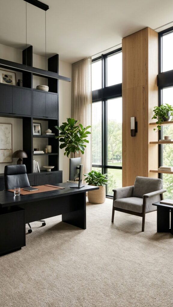 20. Mix Black with Neutral Colours for Balance