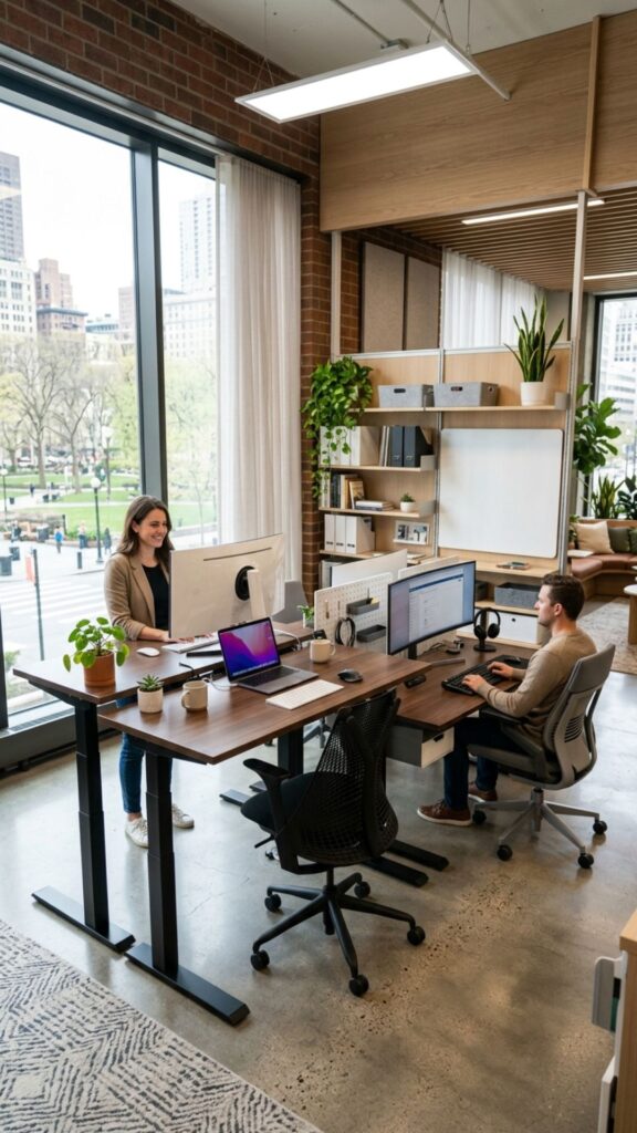 20. Plan a Future-Proof Double Desk Setup