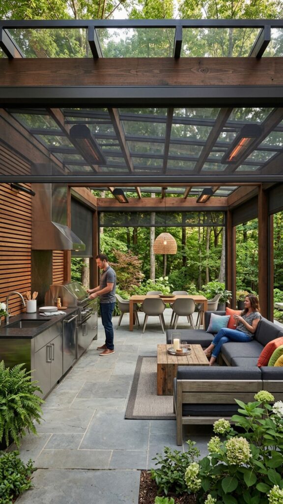 20. Plan for All-Season Use with Heaters and Screens