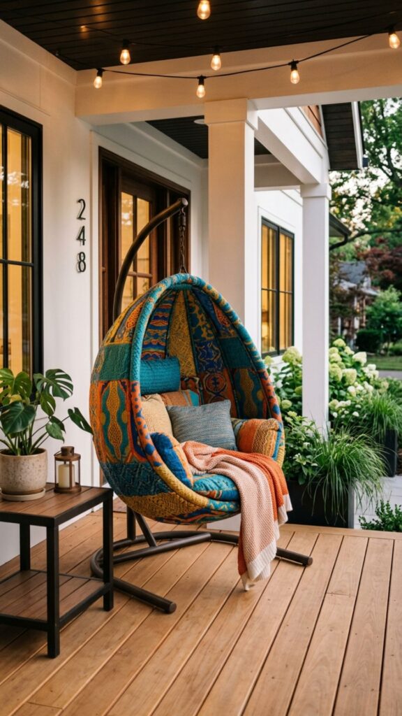 20. Splurge on a Statement Egg Chair as a Focal Point