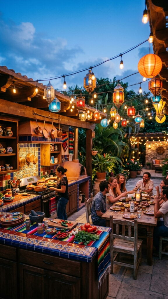 20. String Lights and Lantern Glow