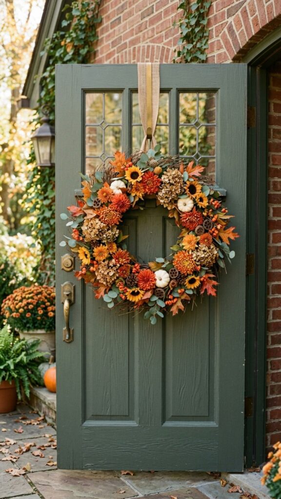 3. A Seasonal Flower Wreath