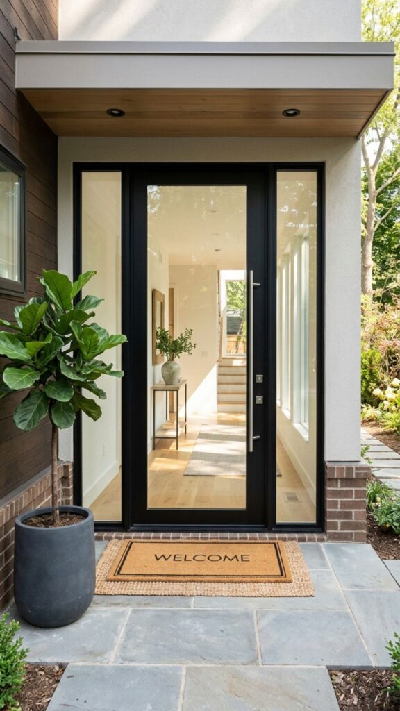 3. Add Sidelights for a Wider Feel