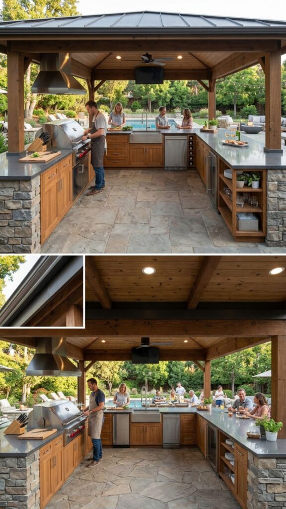 3. Add a U-Shaped Design for Bigger Spaces