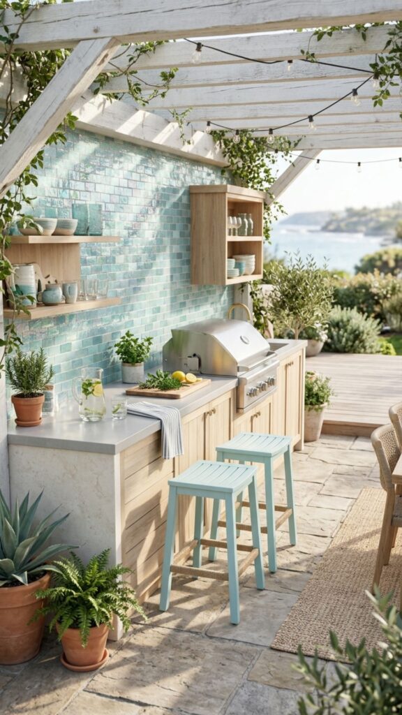 3. Add an Outdoor Kitchen to a Screened Porch