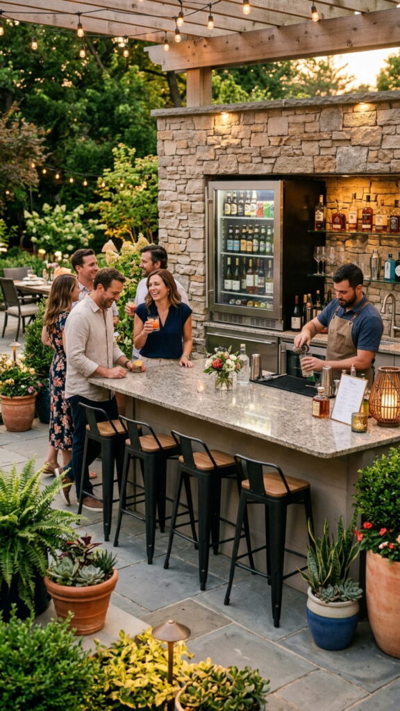 3. Build a Full Outdoor Bar