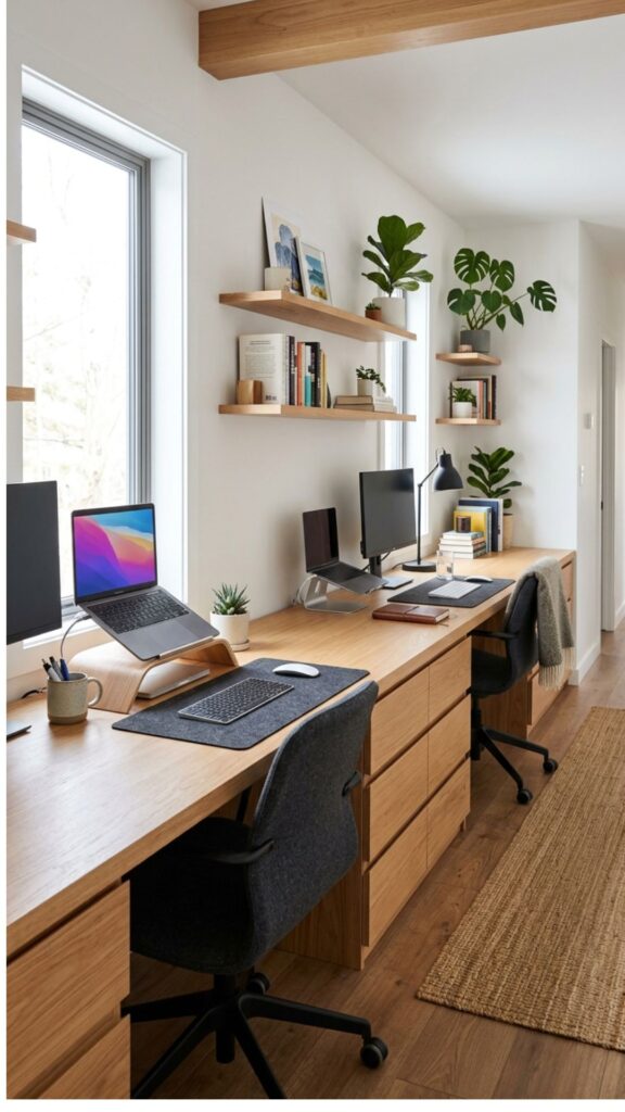3. Build a Wall-to-Wall Desk