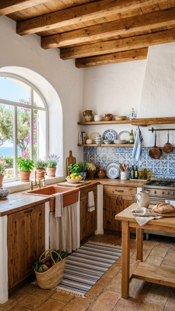 3. Choose Whitewashed Stucco Walls