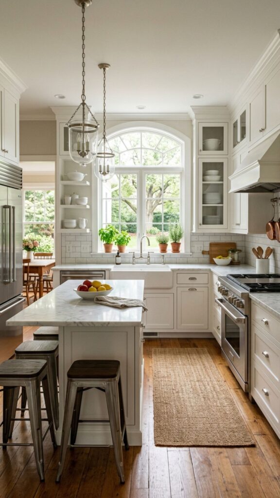 3. Classic White Shaker Cabinets