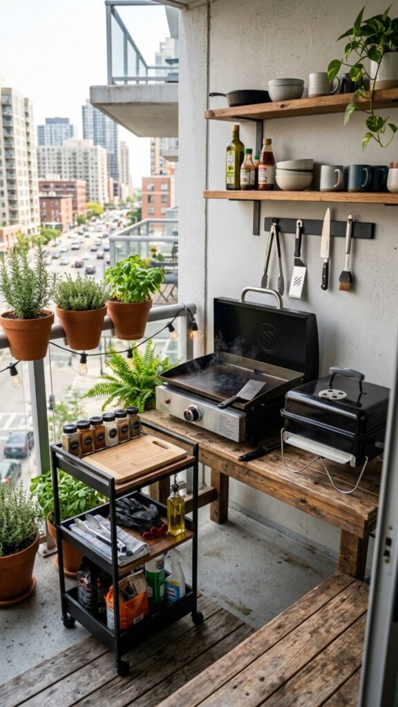 3. Create a Compact Balcony Setup