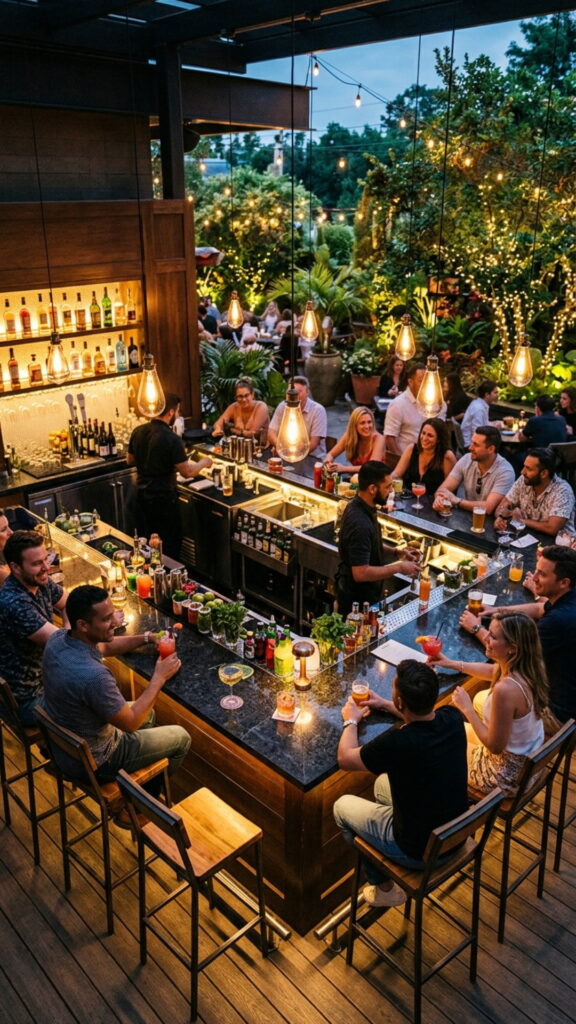 3. Full Outdoor Bar with Seating