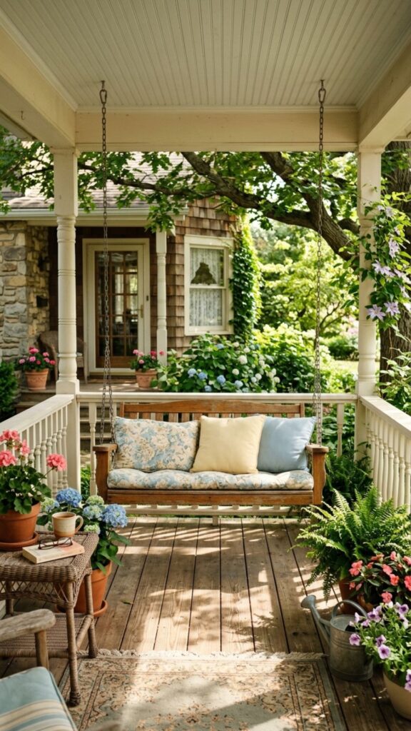 3. Hang a Porch Swing