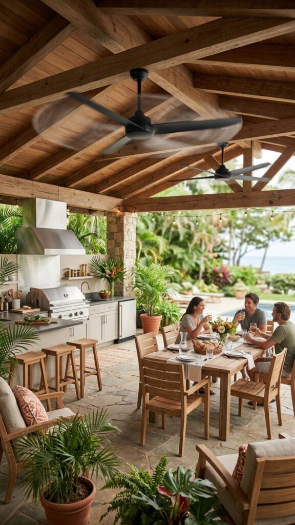 3. Install Ceiling Fans to Beat the Humidity