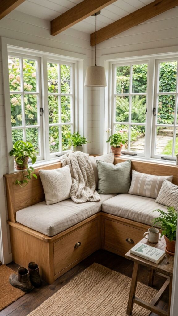 3. Install Cozy Built-In Bench Seating