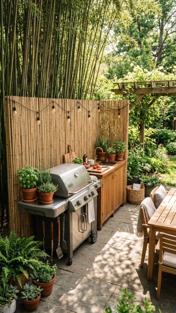 3. Install a Bamboo Privacy Screen