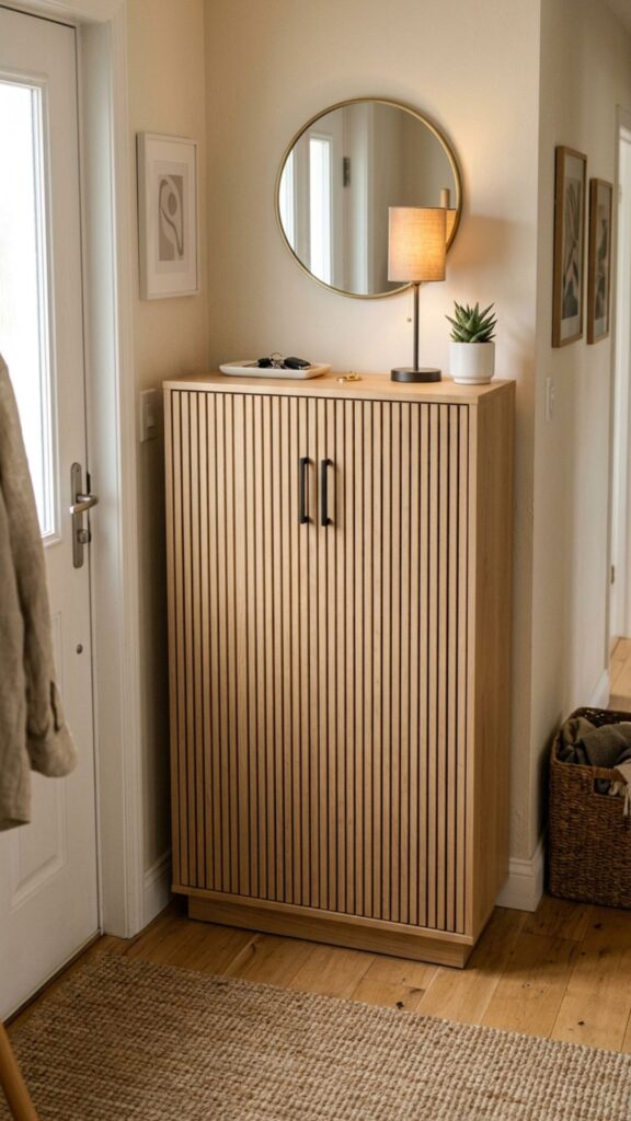 3. Install a Shoe Cabinet That Hides the Mess