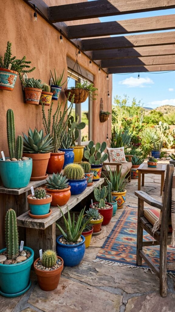 3. Use Desert-Native Potted Plants