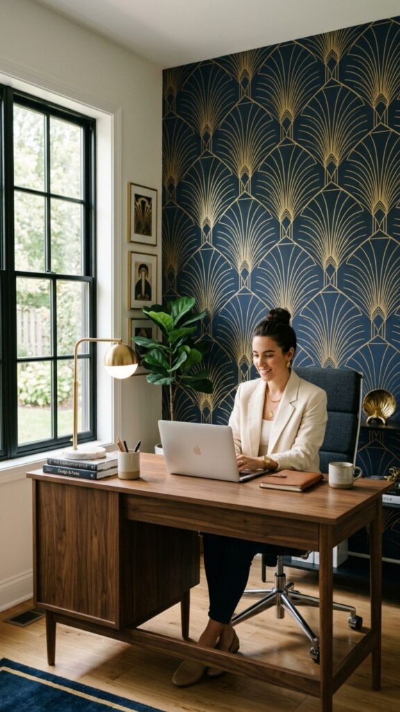 3. Use Geometric Wallpaper