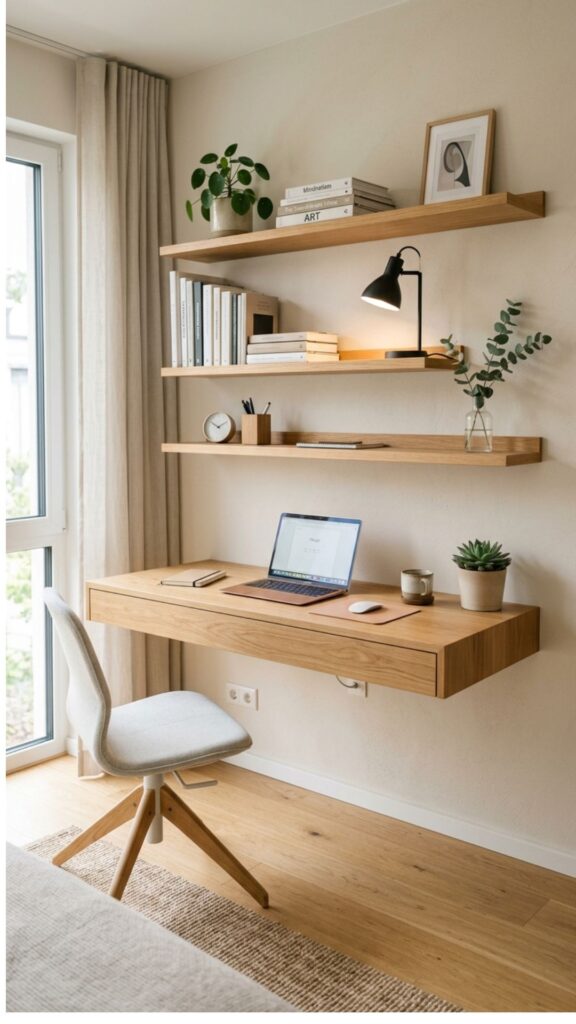 3. Use a Floating Wall Desk