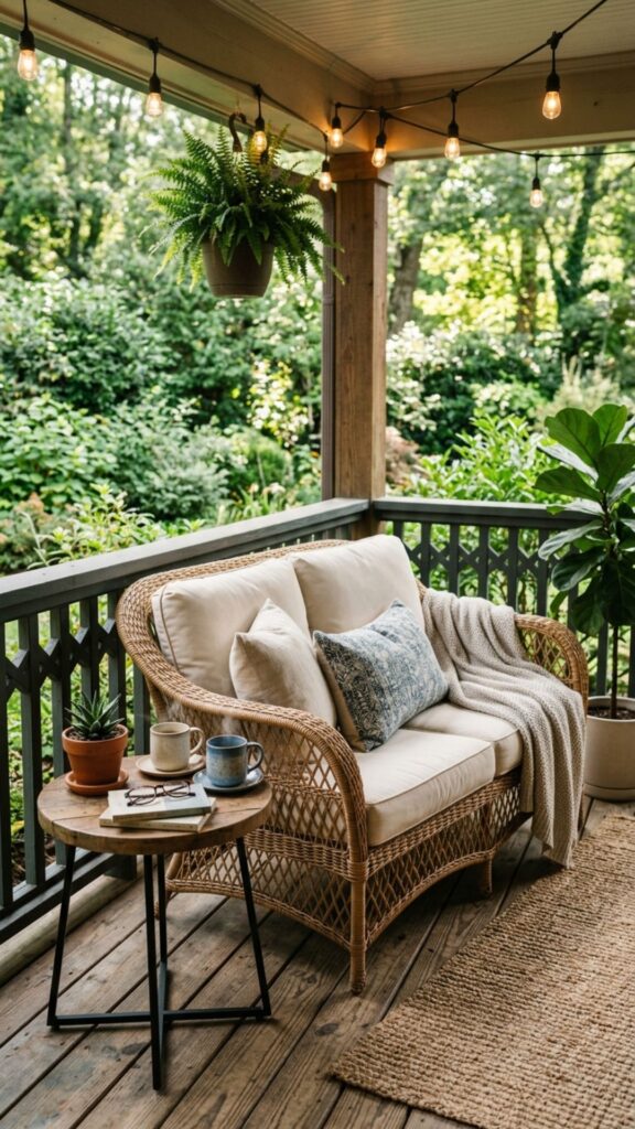 3. Wicker Loveseats for Two