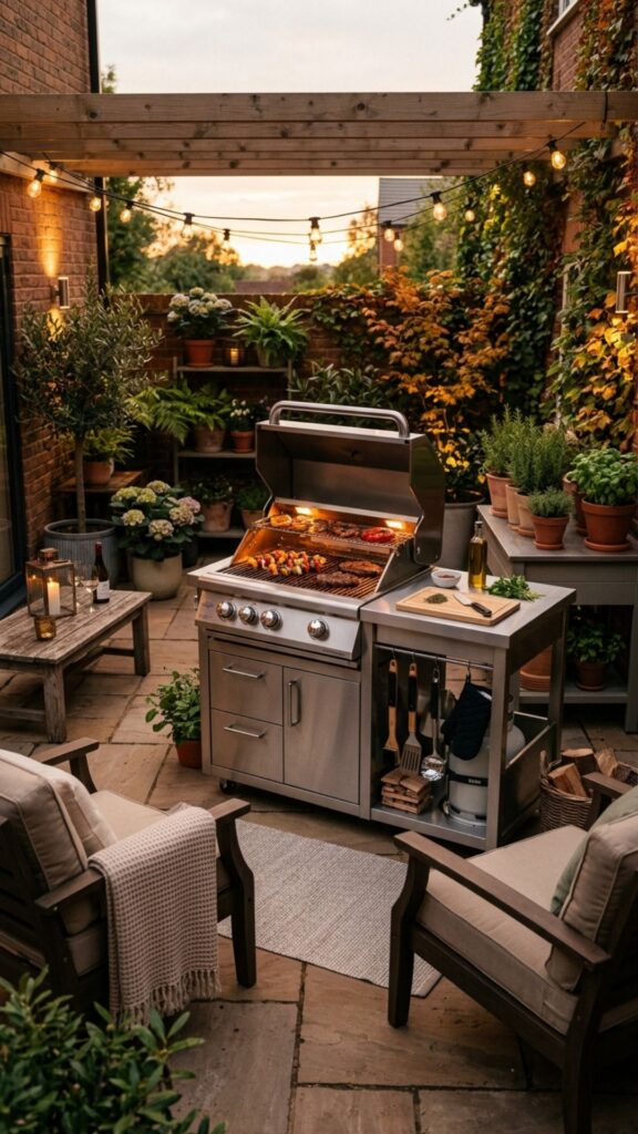 4. Add a Compact Grill and Prep Station
