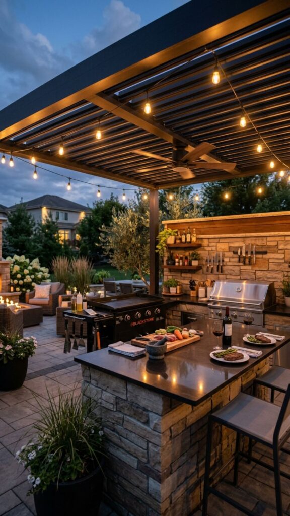 4. Add a Covered Cooking Station