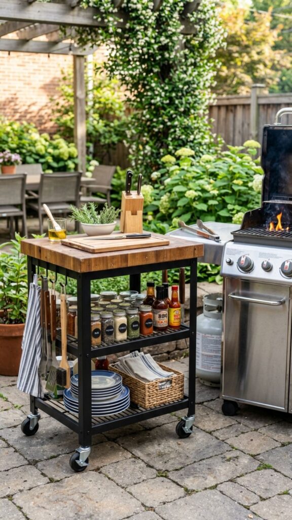 4. Add a Rolling Prep Cart