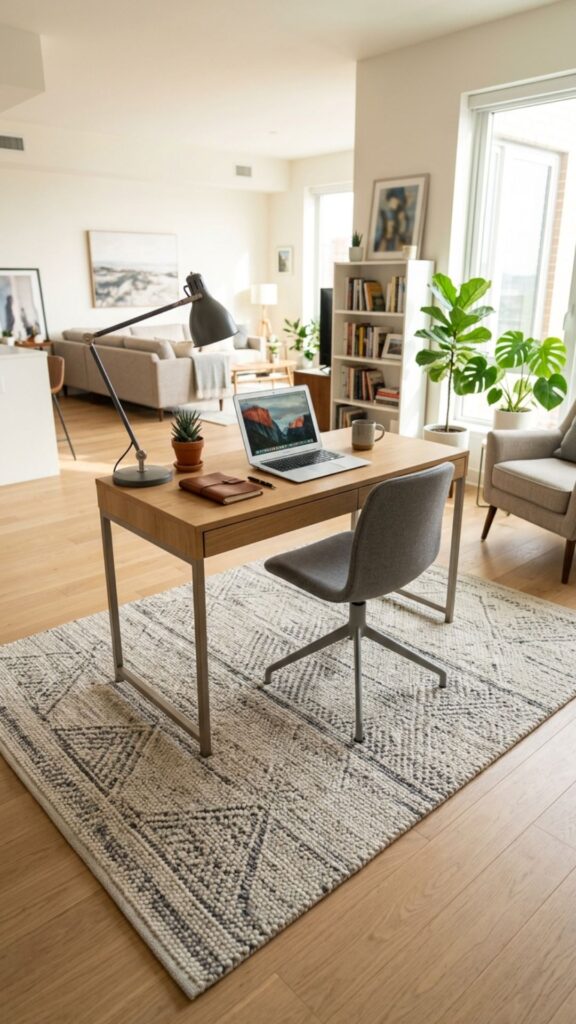 4. Add a Rug to Define the Workspace