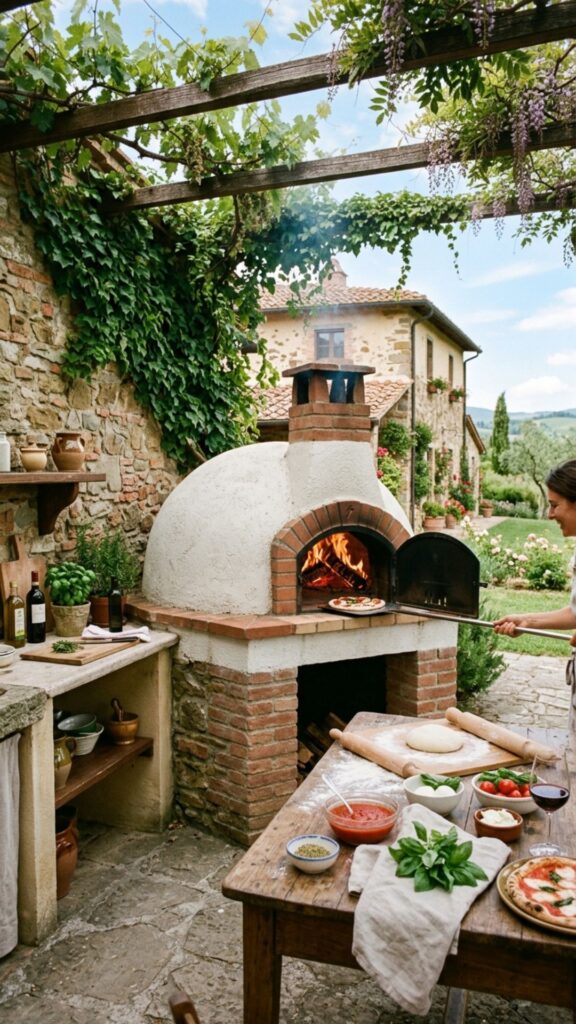 4. Add a Wood-Fired Pizza Oven
