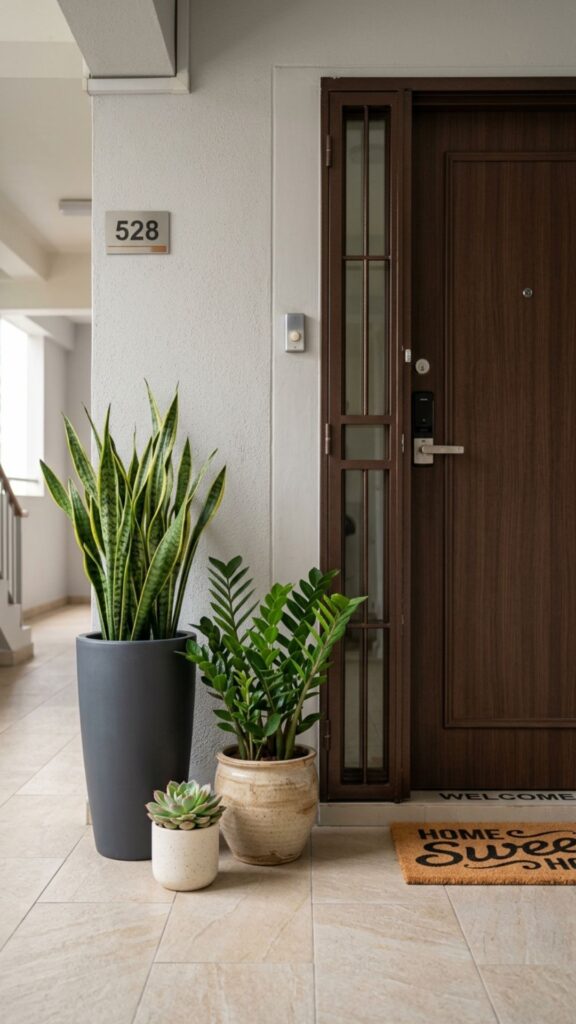 4. Bring in Greenery With Low-Maintenance Plants