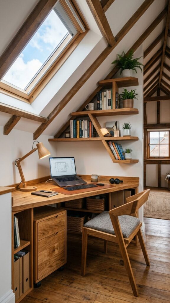 4. Build a Desk Into an Awkward Corner