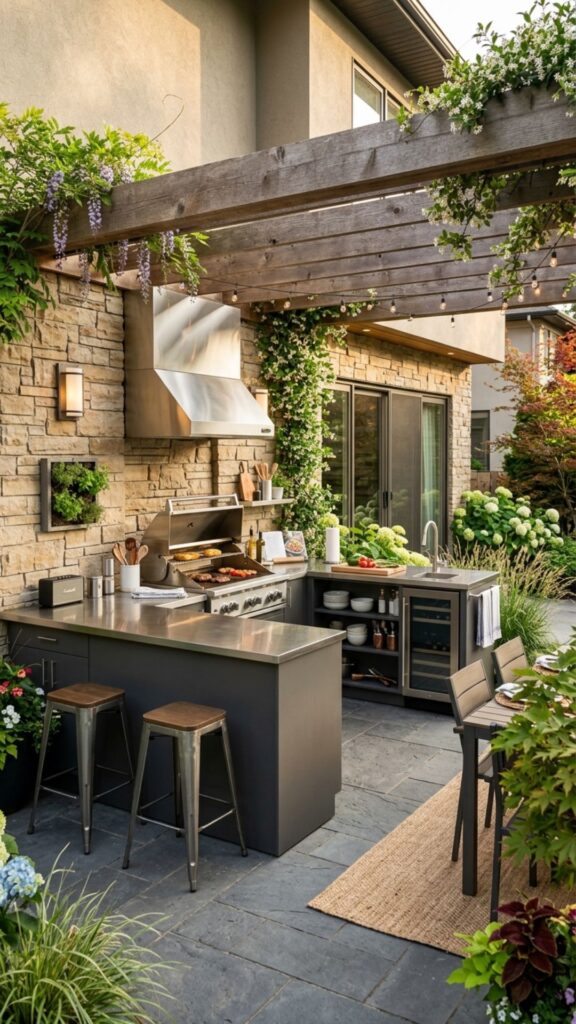 4. Compact L-Shaped Corner Kitchen
