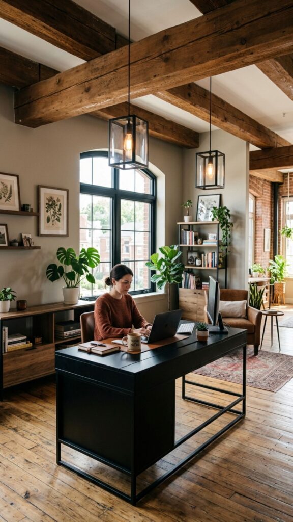 4. Embrace Exposed Wooden Beams