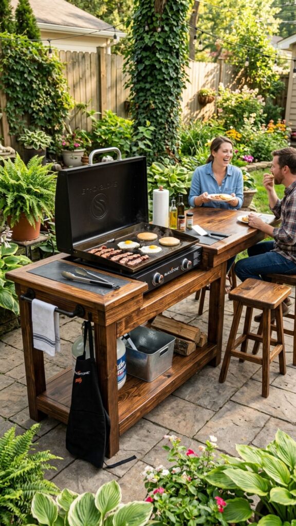 4. Frame a Custom Griddle Table From 2x4s