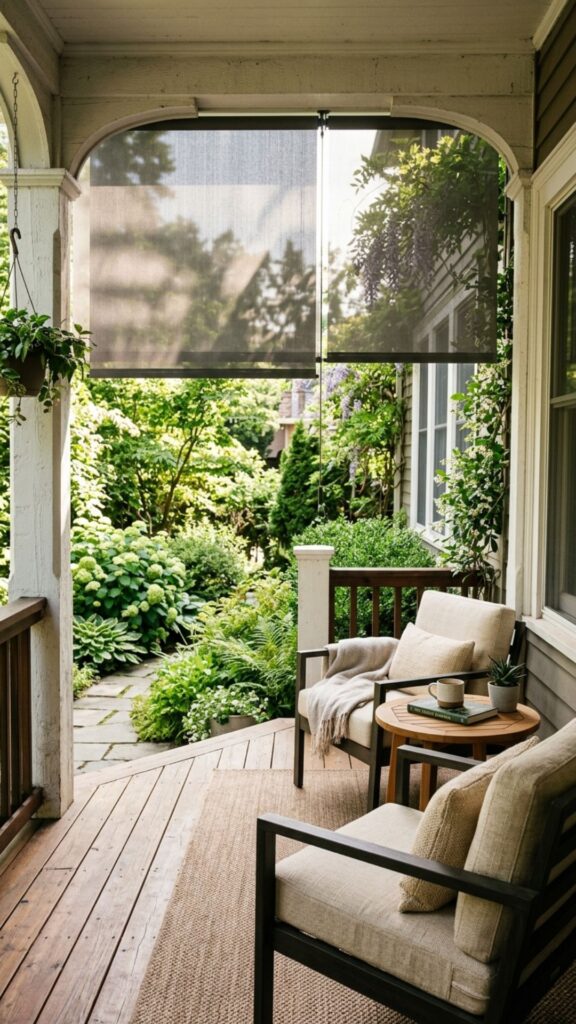 4. Hang Outdoor Roller Shades